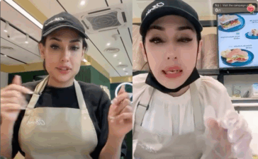 Zarina Anjoulie Kini Kerja Kedai Sandwich
