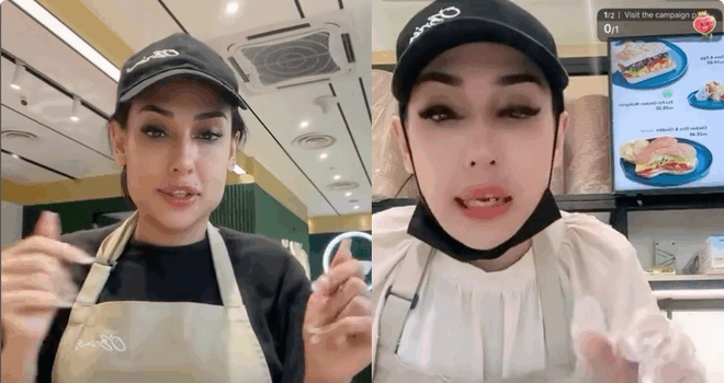 Zarina Anjoulie Kini Kerja Kedai Sandwich